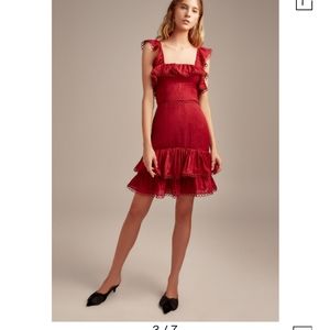 KEEPSAKE the Label Red Ruffle Mini Dress